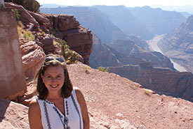 Marcella at Grand Canyon, U.S. (Photo courtesy of Marcella Zanella/NCC staff)