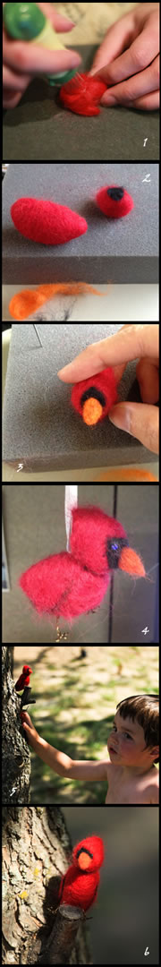 Birds of a felt how-to instructions (Photo by NCC)
