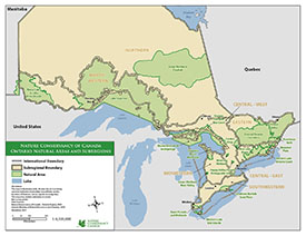 Where NCC works in Ontario. Click to enlarge.