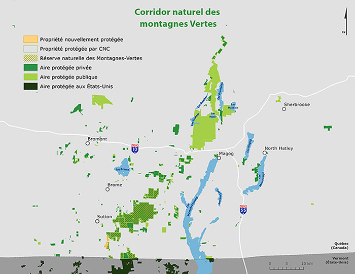 Map- Green mountains natural corridor (2022)