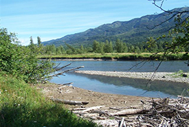 The view of the Elk River from Morrissey Meadows Conservation Area (Photo by NCC)