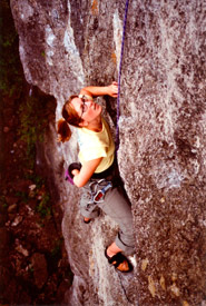 Kathryn Folkl rock climbing (Photo courtesy Kathryn Folkl)