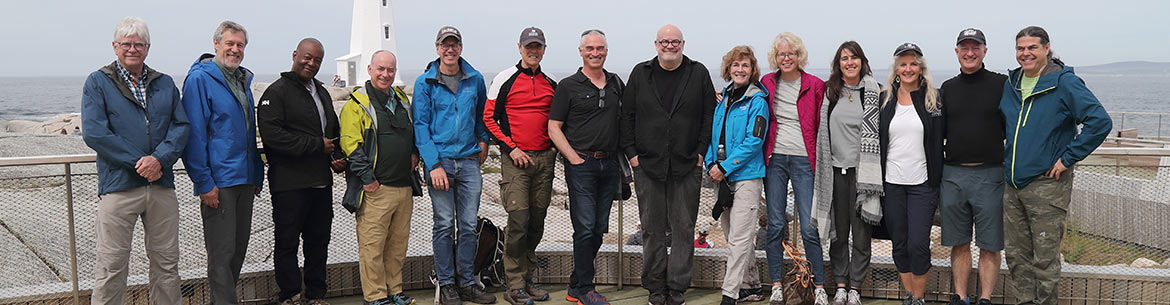 Photo of NCC Board of Directors at Peggy’s Cove, Nova Scotia (Photo by Mike Dembeck)
