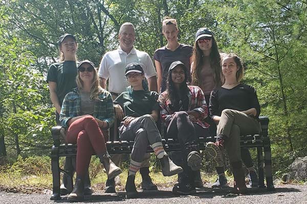 The 2021 eastern Ontario team at Elbow Lake, ON (Photo by NCC)