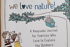 A keepsake journal for writing down experiences in nature (Photo by Wendy Ho/NCC staff)