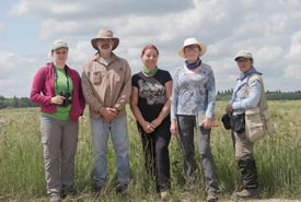 Conservation Volunteers spend a day at Nebo property to help survey the land (Photo by Gail F. Chin) 
