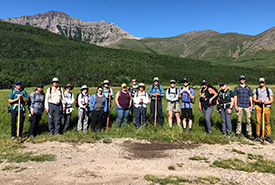 Blind Canyon weed pull event, AB (Photo by NCC)