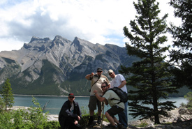 The crew in Banff National Park, AB, 2006. (Photo courtesy Chris Perrin) 