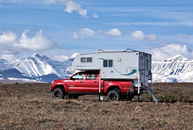 Brian’s camper on The Yarrow (Photo by Brian Keating)