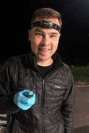 A night of bat research looks like numb hands, tired eyes and full hearts (Photo courtesy of Evan Balzer)