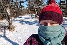 Dressed for birding in the polar vortex (Photo by Sarah Ludlow/NCC staff)