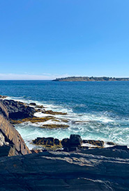The view of the Atlantic ocean from Gaff Point, NS (Photo by Saba Mozaffari/NCC)
