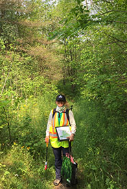 Yoke Wong, trail maintenance volunteer, Happy Valley Forest 2021 (Photo by W. To)