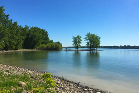 A beach in the Hochelaga Archipelago (Photo by NCC) 