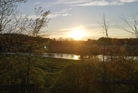The Maitland River as seen from outside our cabin (Photo by NCC)