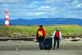 Sandy Point beach sweep, Newfoundland (Photo by Aiden Mahoney)