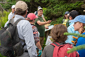 Doug, the Nova Scotia stewardship manager, introduced the NCC staff and volunteers (Photo by Andrew Herygers/NCC staff)