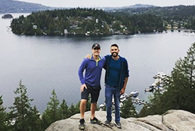 My cousin and me on Quarry Rock (Photo by Sarah Ellam) 