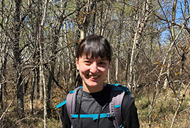 Alayna Chan, NCC Saskatchewan Region's 2019 GIS intern (Photo by NCC) 