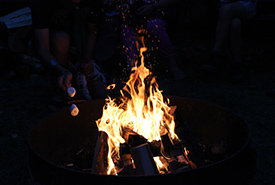 Knowing a variety of fire-starting methods will help you be prepared like a Scout. (Photo by Scouts Canada) 