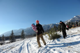 Christmas tree cutting event at Marion Creek Benchlands, BC (Photo by Stephanie Van Kemp)