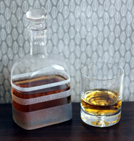 Frosted whiskey bottle (Photo by 52 Weeks Project)