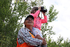 Denise Harris with her granddaughter (Photo by NCC)