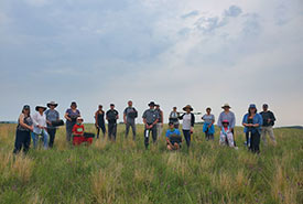 Volunteers and staff prior to planting (Photo by NCC)