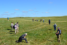 Conservation Volunteers at Hole in the Wall, SK (Photo by NCC)