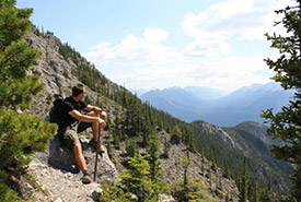 Tyler Dixon spends time outdoors in Banff National Park (Photo courtesy of Tyler Dixon)