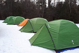 Four-season tents for winter camping (Photo by Scouts Canada)