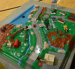 Interactive model of a watershed (Photo by Kelsey Cartwright/ NCC staff)