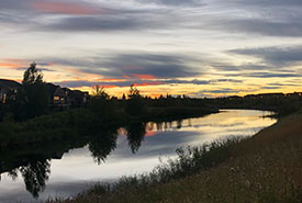 Inverness Pond, McKenzie Towne (Christine Beevis Trickett/NCC staff)