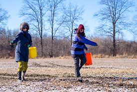 Seeding at Brighton Wetland, ON (Photo by Chelsea Marcantonio/NCC Staff)