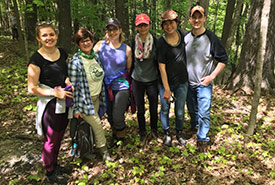 NCC National staff at MacMillan Nature Reserve, ON (Photo by NCC) 