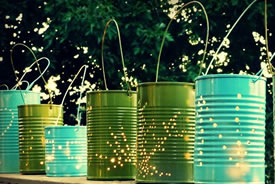 Tin can lantens (Photo by Grow Creative)