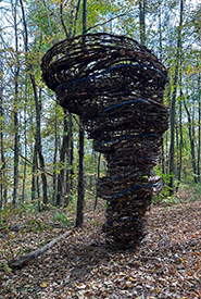 'Twister' rebar and grapevine sculpture by Will Freeman (Photo by Will Freeman)