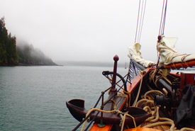 Views from the ship (Photo courtesy Scouts Canada) 