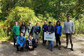 Volunteers and NCC staff after the Conservation Volunteers event (Photo by Daniel Abdelmassih) 