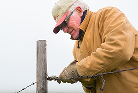 Volunteer Rob Wallace at the CV event in Cypress Hills (Photo by NCC)