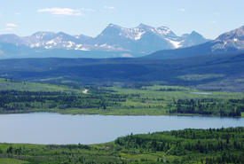 Lisière frontale du parc Waterton, Alberta (photo de CNC)