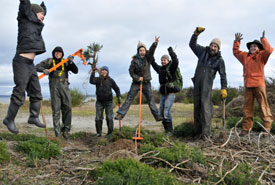 Volunteers at James Island (Photo by NCC)