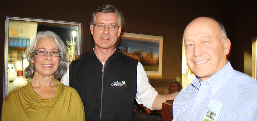 Co-founders of Good Earth and Bob Demulder from NCC, AB (Photo by NCC)