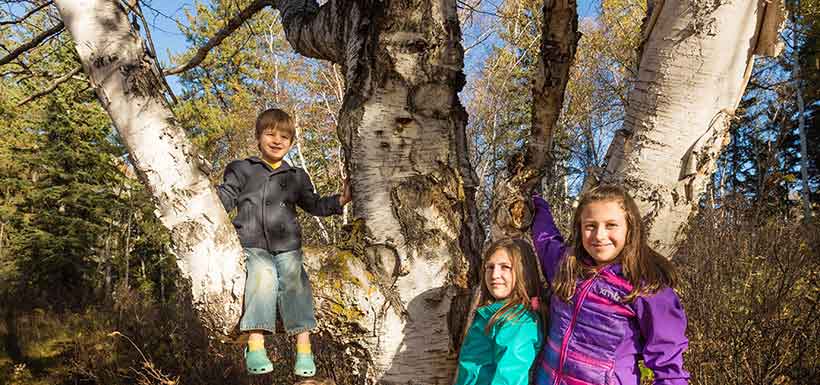 Family at Bunchberry Meadows Conservation Area (Photo by Kyle Marquardt)