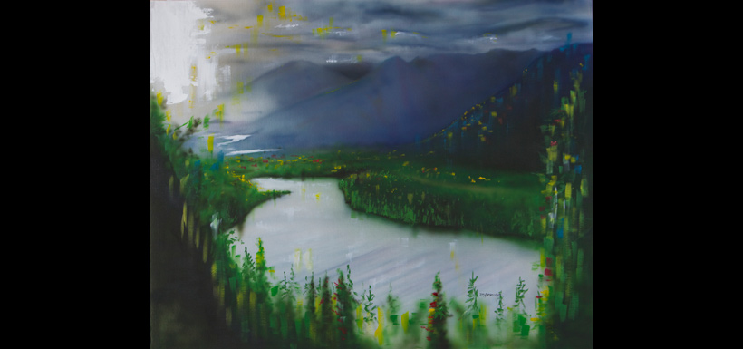 Canadian landscape (Painting by David Arrigo)