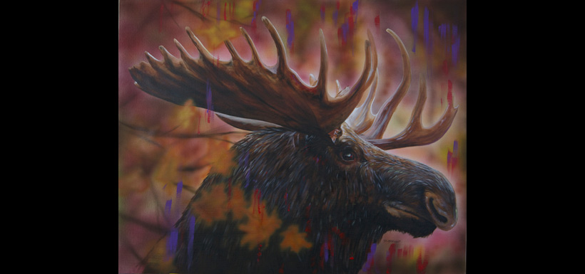 Moose (Painting by David Arrigo)
