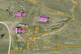 Measuring using aerial imagery (Photo by NCC)