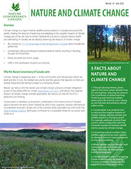 Nature and climate change fact sheet