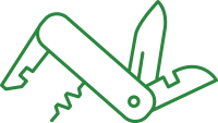 green knife icon image