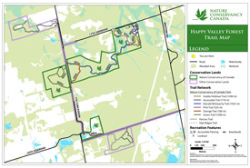 Happy Valley Forest trail map - click to enlarge